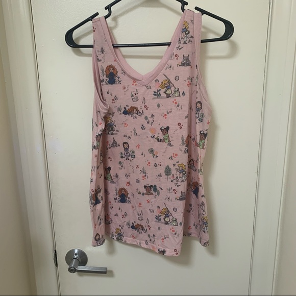 Disney Princess Pajama Top, Disney Princess Shirt, Disney Pajama, Disney Shirt - Picture 4 of 5